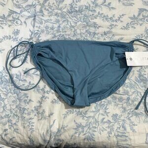 NWT Athleta Size Large Cinch Full Bikini Bottom Skylark Blue size XL